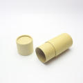 eco packaging paper jar kraft round paper cosmetic tube for lip balm deodorant lipstick PT-005Z